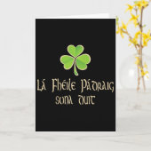 Prettig St. Patrick's Day Toe In Het Iers - A Kaart (Gele Bloem)
