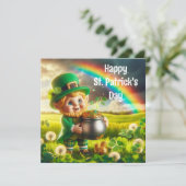 Prettig St. Patrick's Day Vakantiekaart Feestdagenkaart (Staand voorkant)