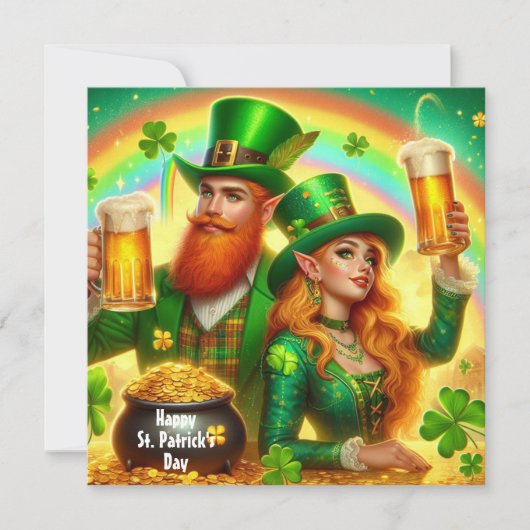 Prettig St. Patrick's Day Vakantiekaart Feestdagenkaart (Voorkant)