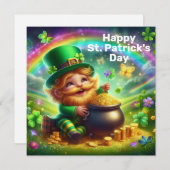 Prettig St. Patrick's Day Vakantiekaart Feestdagenkaart (Voorkant / Achterkant)