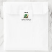 Prettig St. Patrick's Day Vierkante Sticker (Tas)