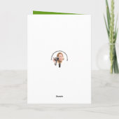 Prettig St. Patrick's Day voor elke kat in hoofdba Feestdagen Kaart (Achterkant)