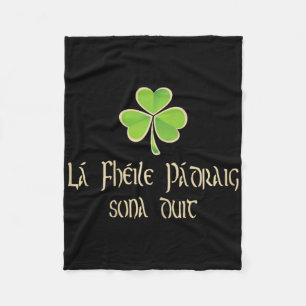 Prettig St. Patrick's Day voor jou in het Iers - A Fleece Deken