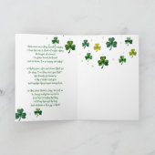 Prettig St. Patrick's Day Wolharige Kikker Kaart (Binnen)