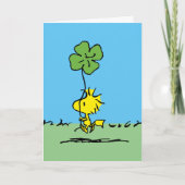 Prettig St. Patrick's Day Woodstock Feestdagen Kaart (Voorkant)