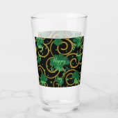 Prettig St. Patricksdag Glas (Achterkant)