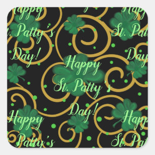 Prettig St. Patty's Dag       Vierkante Sticker