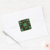 Prettig St. Patty's Dag       Vierkante Sticker (Envelop)