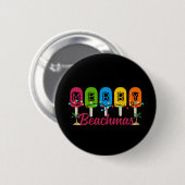Prettig strandkerstfeest Kerst in juli Ronde Button 5,7 Cm (Voorkant /achterkant)