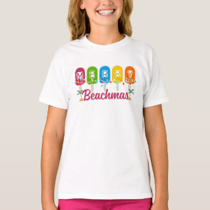 Prettig strandkerstfeest Kerst in juli T-shirt