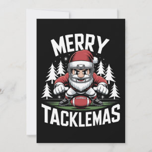 Prettig Tacklemas Voetbal Kerstman Kerstmis Xmas Feestdagenkaart