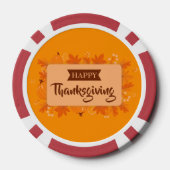 Prettig Thanksgiving 2 Poker Chips (Achterkant)