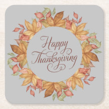 Prettig Thanksgiving Aquarel Herfstbladeren 