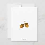 Prettig Thanksgiving Aquarel Pompoen en Bessen Feestdagenkaart (Achterkant)