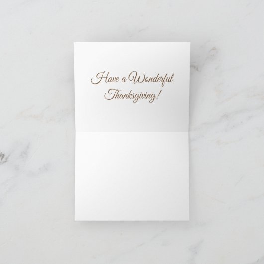 Prettig Thanksgiving Aquarel Pompoenen en Bladeren Kaart (Binnen)