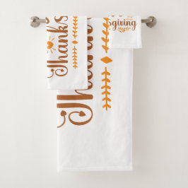 Prettig Thanksgiving Bad Handdoek
