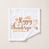 Prettig Thanksgiving Bad Handdoek (Wasdoekje)