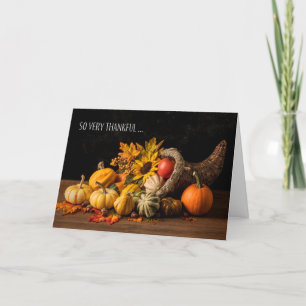Prettig Thanksgiving Bedankt voor Jou Hoorn des Ov Feestdagen Kaart