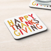 Prettig Thanksgiving! Bier Onderzetter (Linkerzijde)