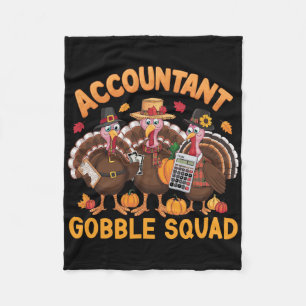 Prettig Thanksgiving Boekhoudkundige Thanksgiving Fleece Deken