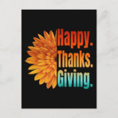 Prettig Thanksgiving  Briefkaart (Voorkant)