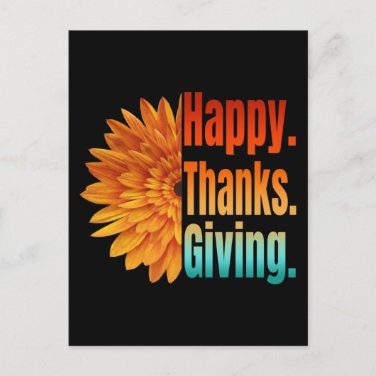 Prettig Thanksgiving Briefkaart (Voorkant)