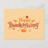 Prettig Thanksgiving Briefkaart (Voorkant)