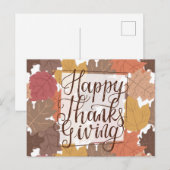 Prettig Thanksgiving Briefkaart (Voorkant / Achterkant)
