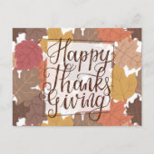 Prettig Thanksgiving Briefkaart (Voorkant)