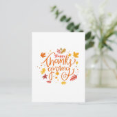 Prettig Thanksgiving Briefkaart (Staand voorkant)