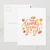 Prettig Thanksgiving Briefkaart (Voorkant / Achterkant)