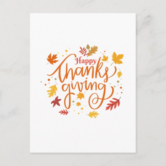 Prettig Thanksgiving Briefkaart (Voorkant)