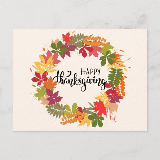 Prettig Thanksgiving Briefkaart (Voorkant)