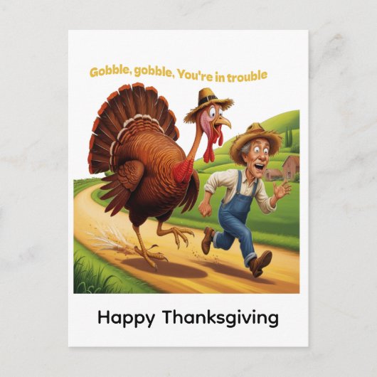 Prettig Thanksgiving Briefkaart (Voorkant)