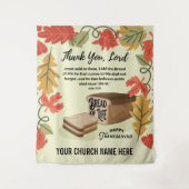 Prettig Thanksgiving BROOD DES LEVENS Wandkleed (Voorkant)