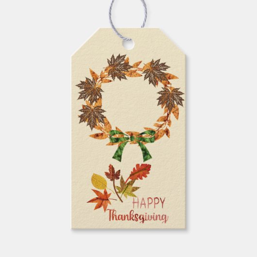 Prettig Thanksgiving Cadeaulabel (Voorkant)