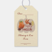 Prettig Thanksgiving Cadeaulabel (Achterkant)