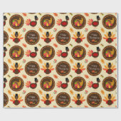 Prettig Thanksgiving Cadeaupapier (Vlak)