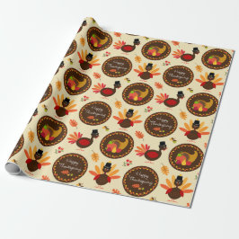 Prettig Thanksgiving Cadeaupapier