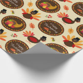 Prettig Thanksgiving Cadeaupapier (Hoek)