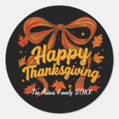 Prettig Thanksgiving-cadeautje sticker (Voorkant)