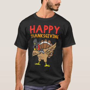 Prettig Thanksgiving Dabbbende Kalkoen Gamer Gamin T-shirt