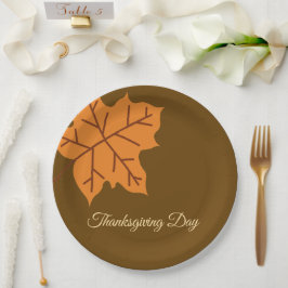 Prettig Thanksgiving-dag, herfst herfstseizoen, mo Papieren Bordje
