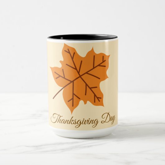 Prettig Thanksgiving-dag, herfst, modern Mok (Midden)