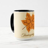 Prettig Thanksgiving-dag, herfst, modern Mok (Voorkant links)