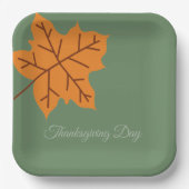 Prettig Thanksgiving-dag, Herfst, Modern Papieren Bordje (Voorkant)