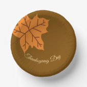 Prettig Thanksgiving-dag, herfst, modern Papieren Kommen (Voorkant)