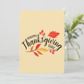 Prettig Thanksgiving-dag Kaart (Staand voorkant)