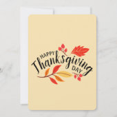 Prettig Thanksgiving-dag Kaart (Voorkant)