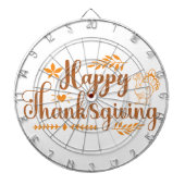 Prettig Thanksgiving Dartbord (Voorkant)
